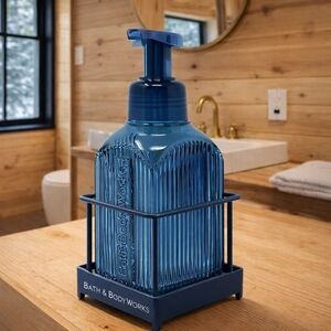 Bath & Body Works Navy Soap Dispenser